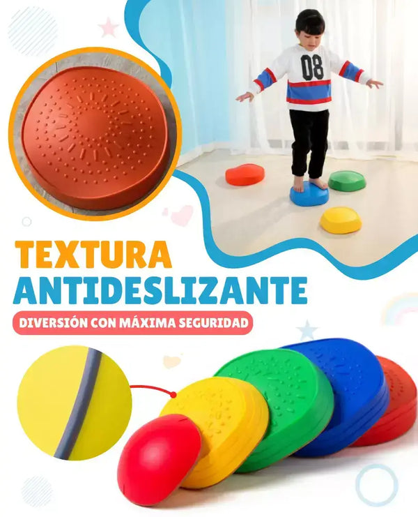 PIEDRAS EQUILIBRIO SENSORIAL PARA NIÑO SET 12 PCS