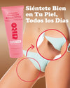 Desodorante íntimo hipoalergénico en crema para todo el cuerpo, controla olores y humedad, envase rosa.
