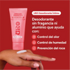 Desodorante íntimo hipoalergénico URO, crema sin fragancia ni aluminio que controla olor, humedad y rozaduras.