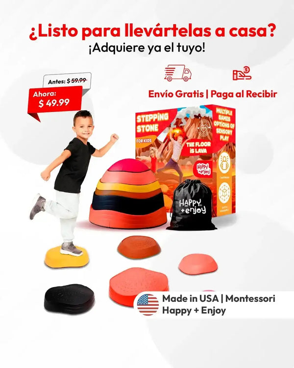 Piedras Equilibrio Sensorial para niño, set de 6 piezas